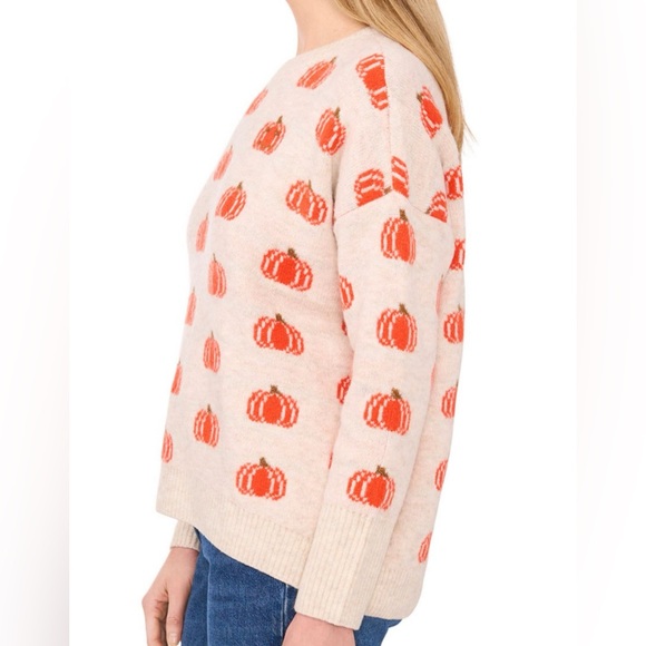 Vince Camuto Women’s HALLOWEEN FALL PUMPKIN SOFT STRETCHY SWEATER XXL 2X - Picture 3 of 9